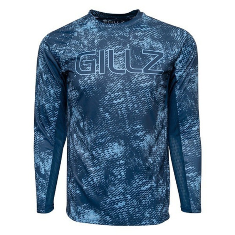 Gillz Men’s Long Sleeve Tournament Shirt – Blue Wing