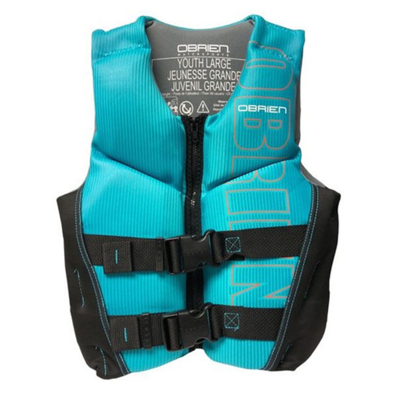 O’Brien Large Youth Aqua V-Back Life Jacket