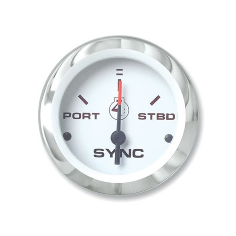 Sierra 65495P Lido Series Engine Sync Gauge