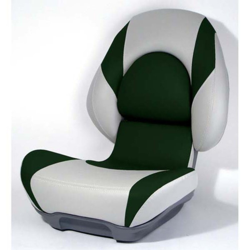 Attwood Centric II Fully Upholstered Seat w/ Lock-Down Button – Grey Base Color