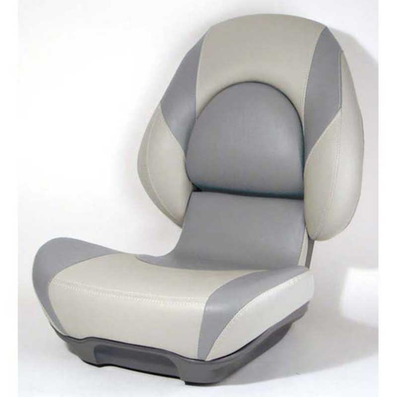 Attwood Centric II Fully Upholstered Seat w/ Lock-Down Button – Tan Base Color