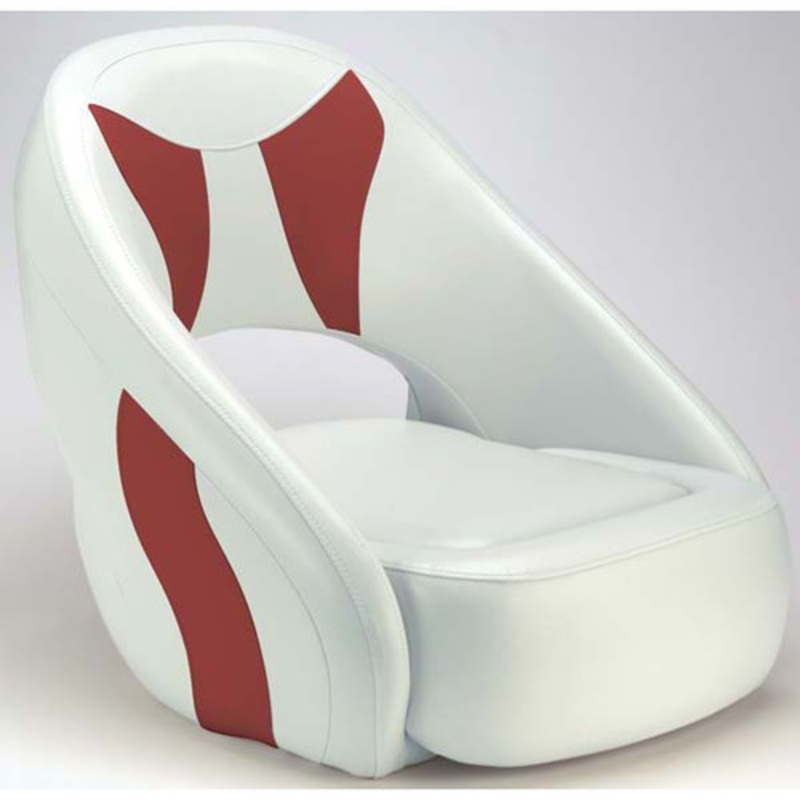 Attwood Fully Upholstered Avenir Sport Seat – Bright White Base Color