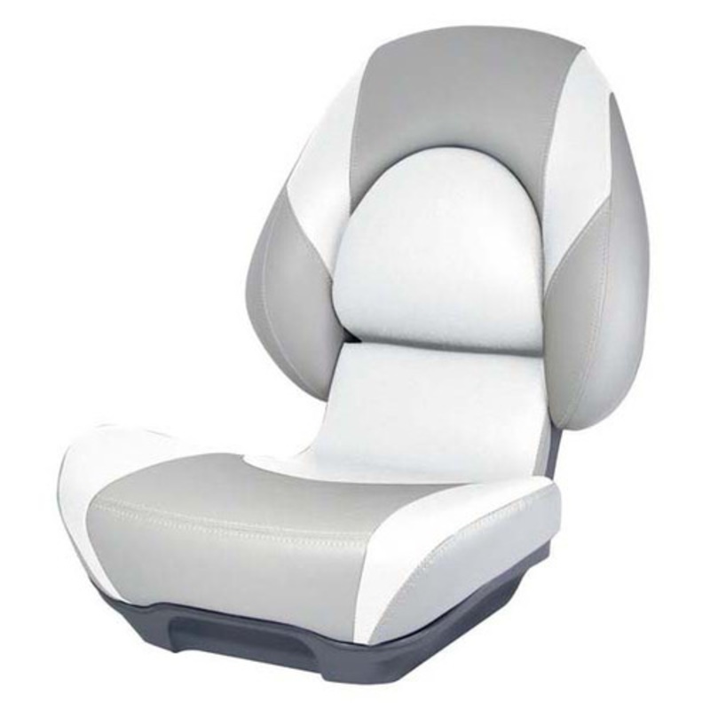 Attwood SAS Centric II Fully Upholstered Seat w/ Lock-Down Button – Grey Base Color
