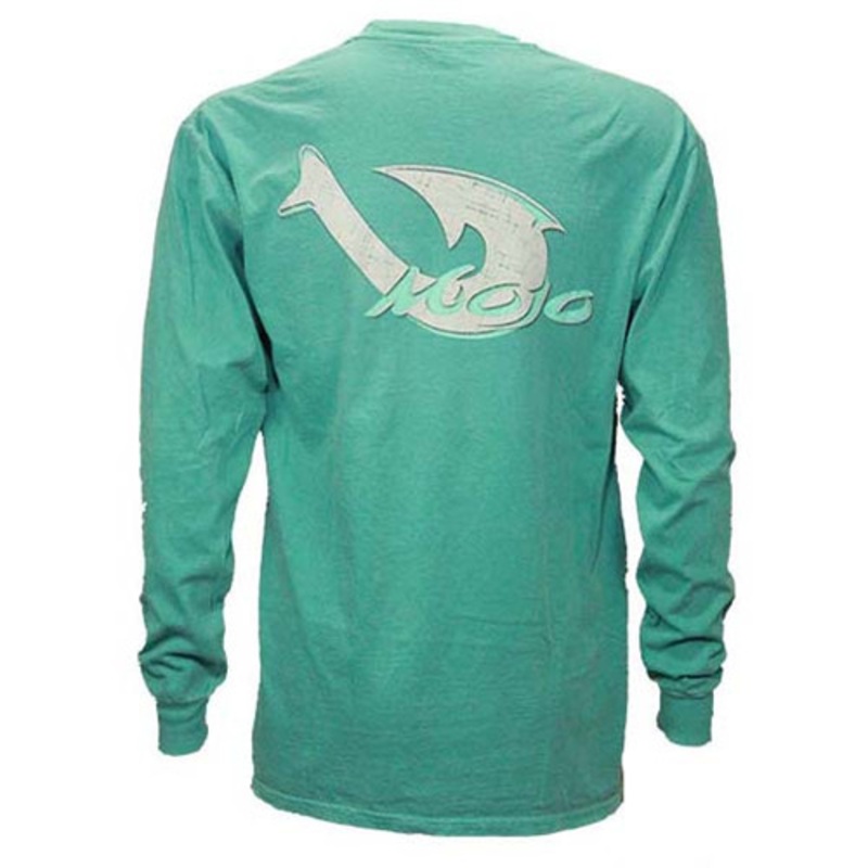 Mojo Corporate Pigment Dyed Long Sleeve Tee – Seafoam
