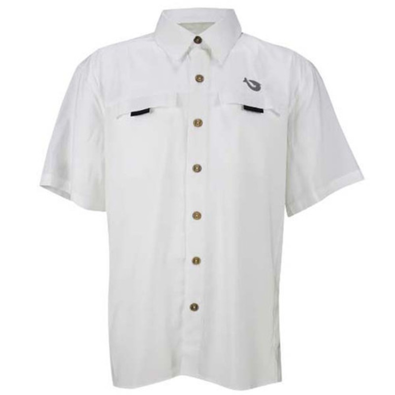 Mojo Mr. Big Short Sleeve Performance Vented Shirt – White