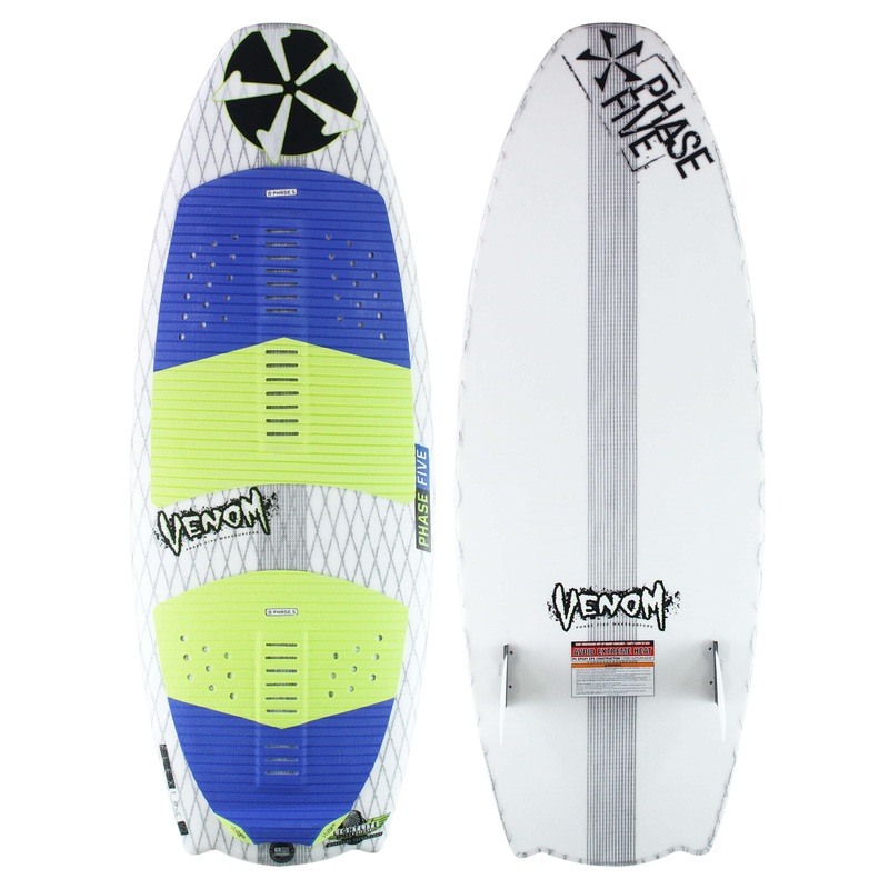 Phase 5 Venom Wakesurf Board|4′ 5″ / 53″|4′ 8″ / 56″