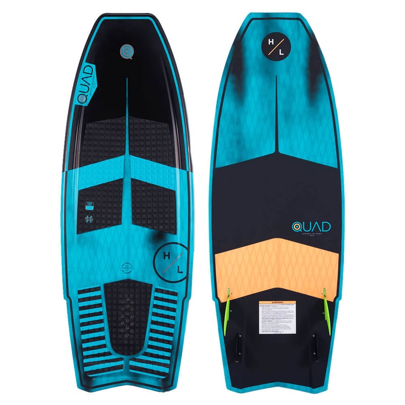 Hyperlite Quad Wakesurf Board|4′ 11″ / 59″|4′ 7″ / 55″