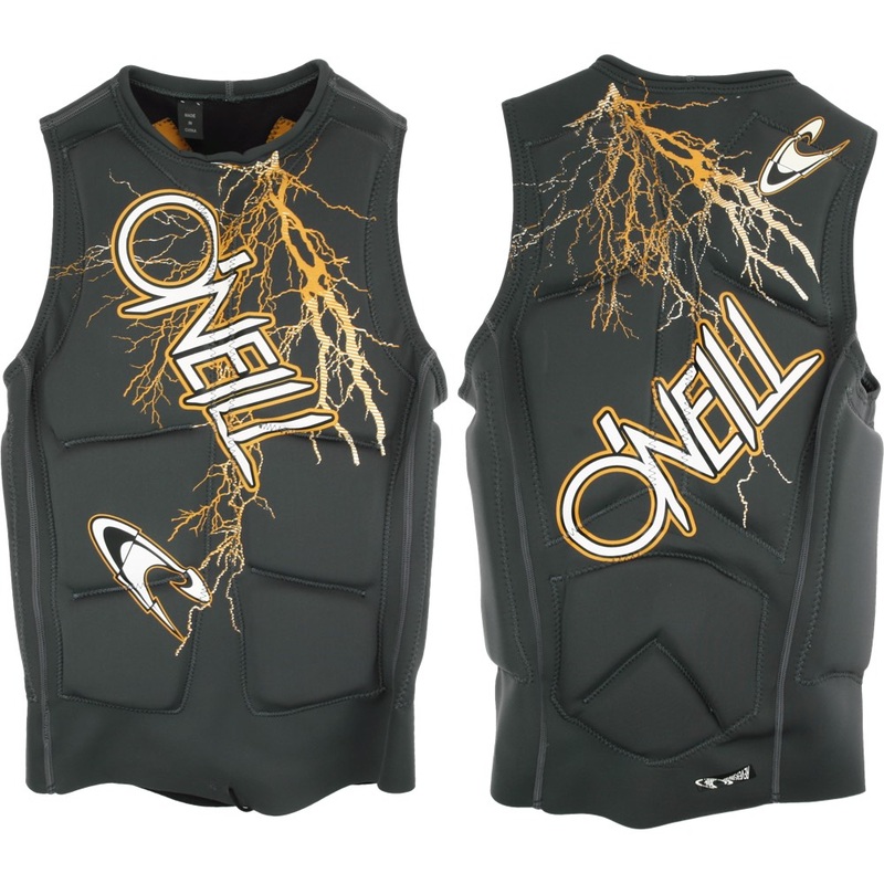 O’Neill Gooru Padded Comp Vest (Graphite/Radiant)