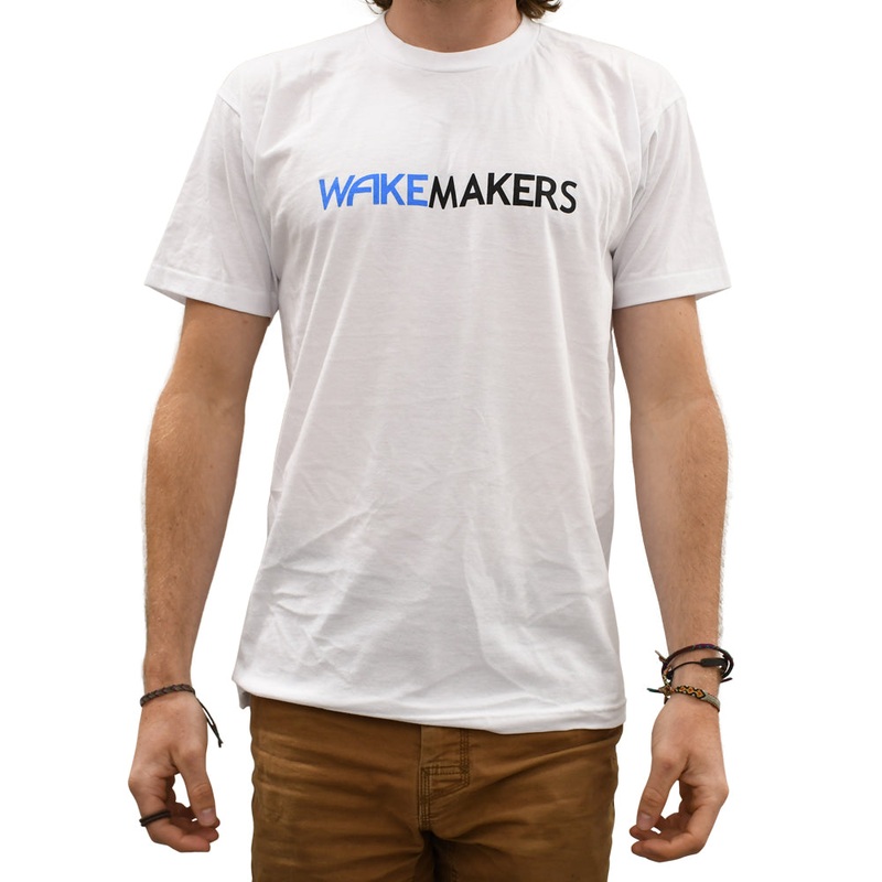 WakeMAKERS Logo T-Shirt|M|L|XL|2XL|Gray|White