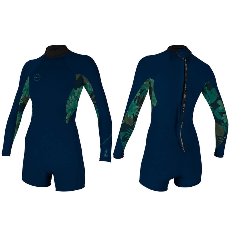 2019 O’Neill Women’s Bahia 2/1MM Back Zip L/S Spring Wetsuit