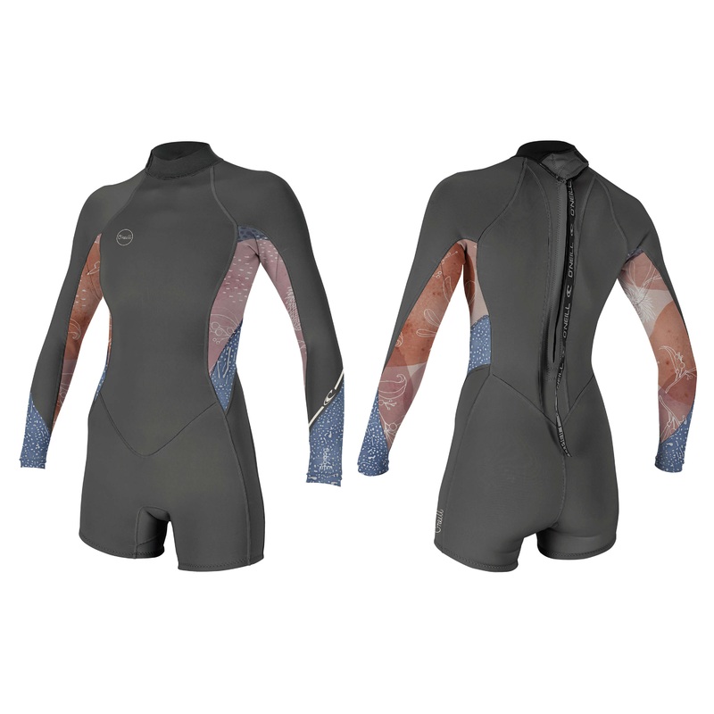 O’Neill Women’s Bahia 2/1MM Back Zip L/S Spring Wetsuit