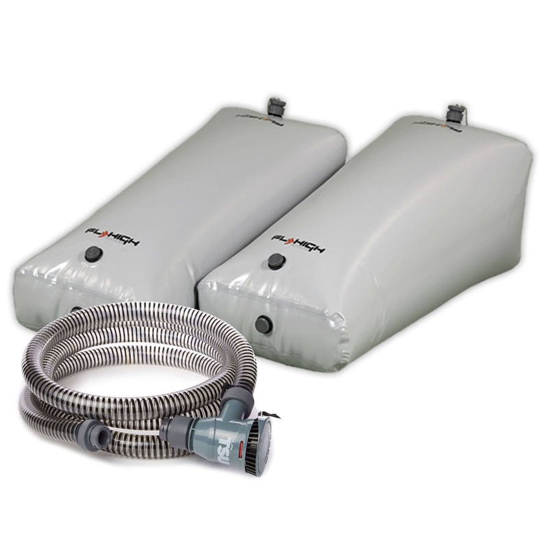 Fly High FATSAC Nautique Wedge Ballast Bag Set &Pump Combo (800lbs)