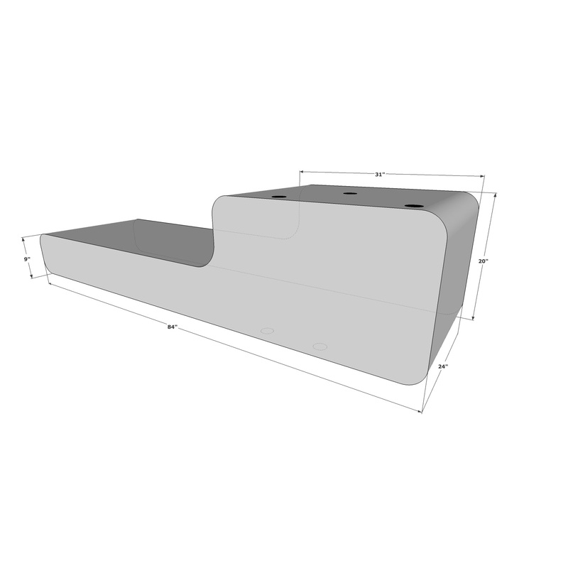 Fly High Tige 84 Custom Port Surf Sac – W005-P – 1,000 lbs