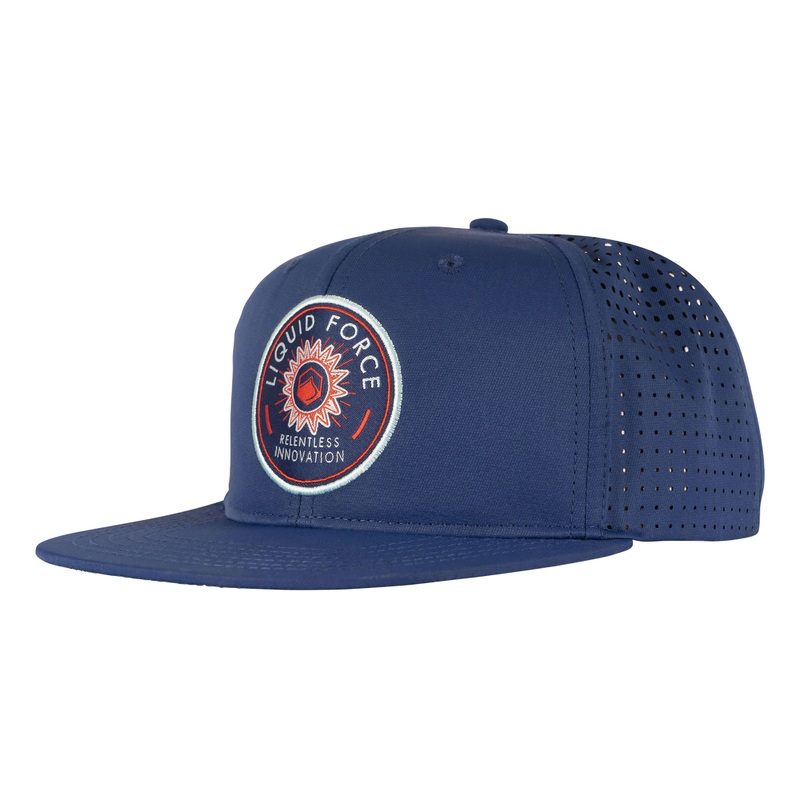 Liquid Force 6 Panel Indigo Perf Snapback