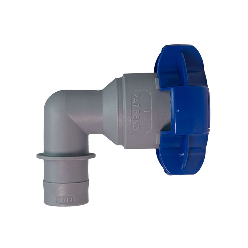 1-1/2 Qwik-Lok x 1 Barb Elbow Fitting
