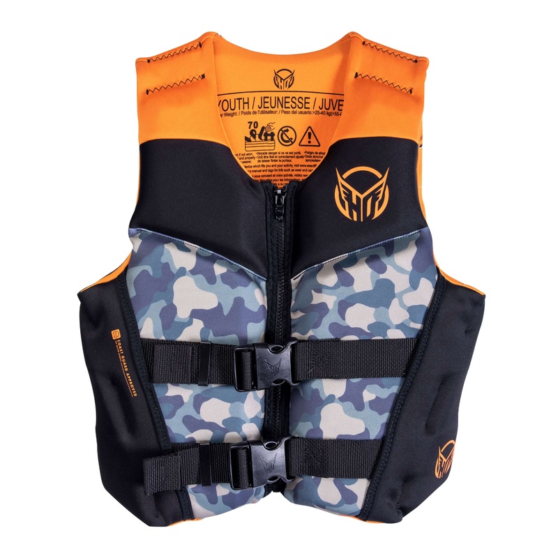 2024 HO Sports HO Boys Yth Pursuit Vest Lemon/Blue