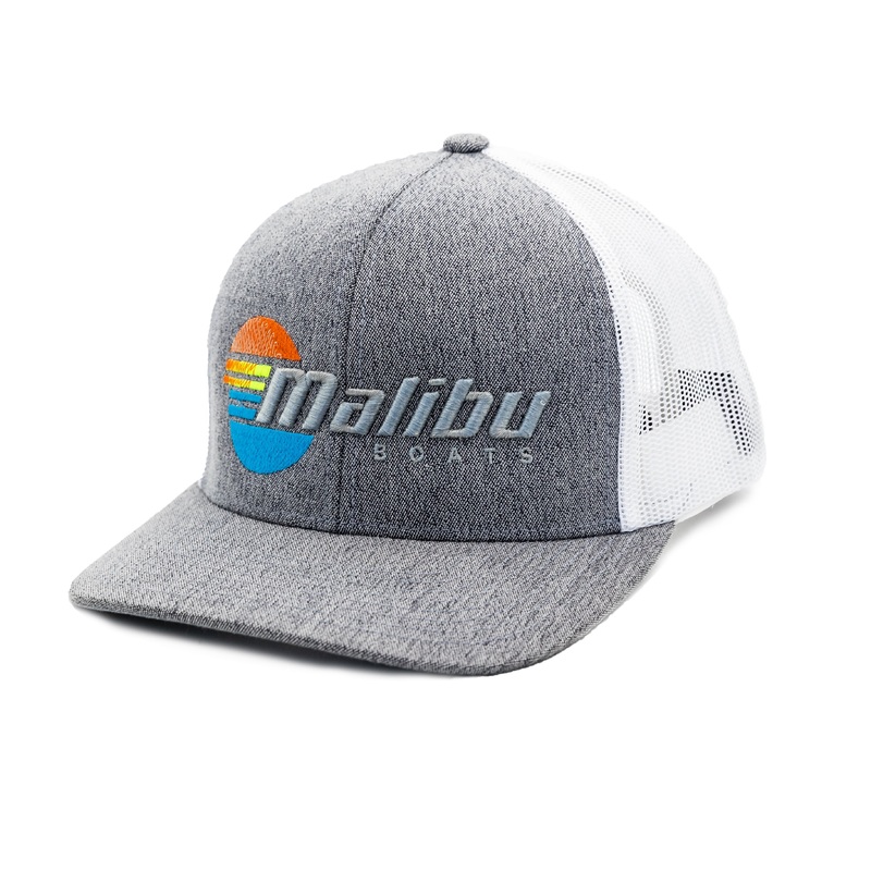 Malibu Trucker Hat|Heather Gray|Heather Black|Heather Black/White|Heather Gray/Black|Charcoal/Black|Black/Black