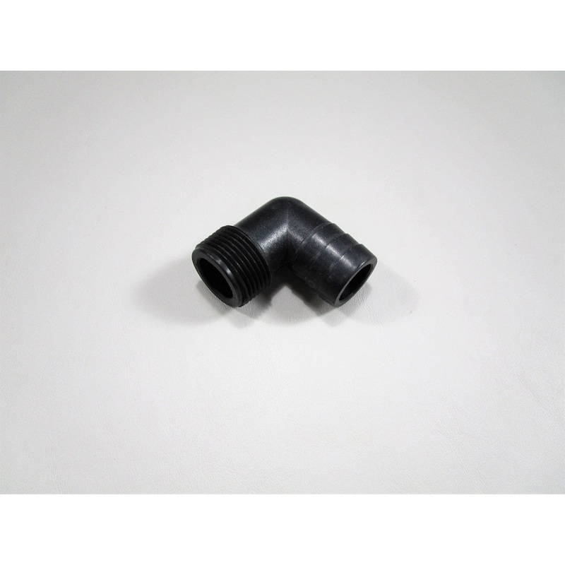Fitting, Elbow, 1-1/8 x 1, 90deg, Hose Barb x MPT, Nylon, 12-17