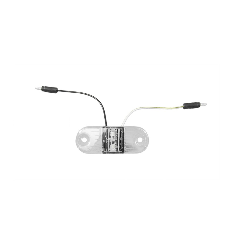 Light, Clearance, Clear Lens, Amber LED, 0.156 M Bullet