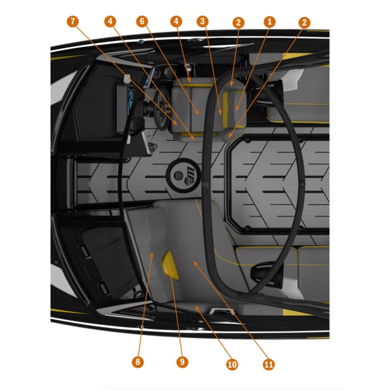 2020 21 VLX Observer Seat (Complete Skin + Cushion)