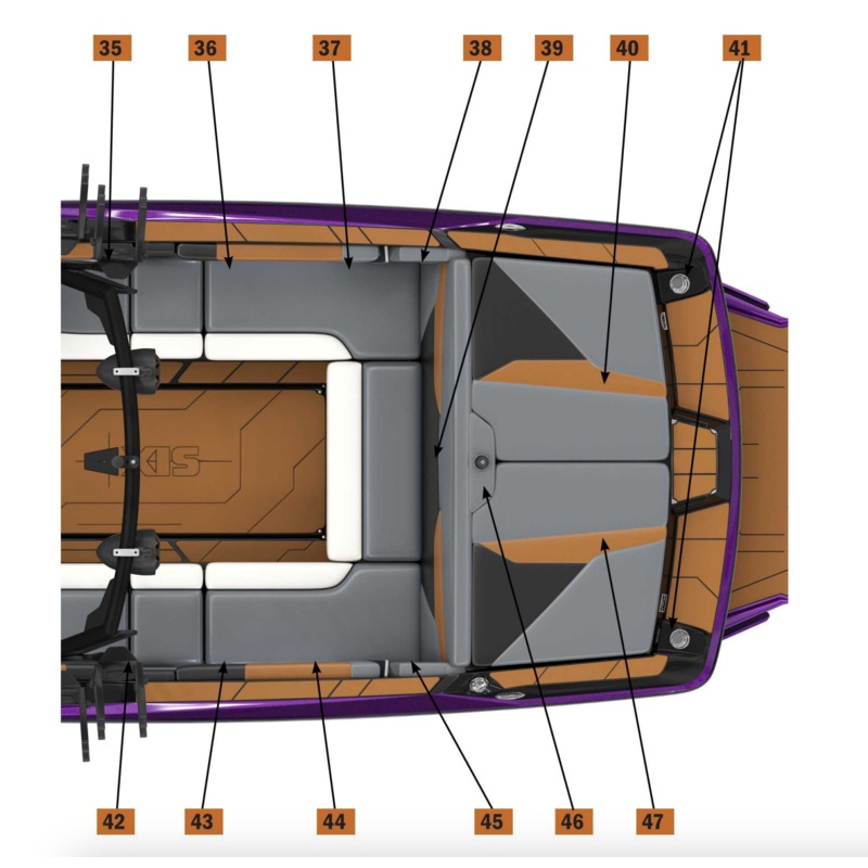 AXIS Sundeck Hatch Upholstery|Port|Starboard