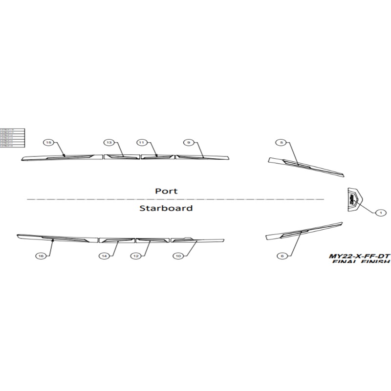 21 LX Deck Track Kit