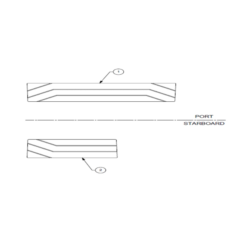 23 LSV Seat Base Soft Grip|Port Side Seat Base Soft Grip|Starboard Seat Base Soft Grip