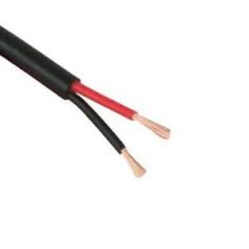 2.5MM2 2 Core Tinned Thick Walled Cable (Round Twin) – 2 X 29A From Ocean Flex Part No 8-08277T-BK TWALL
