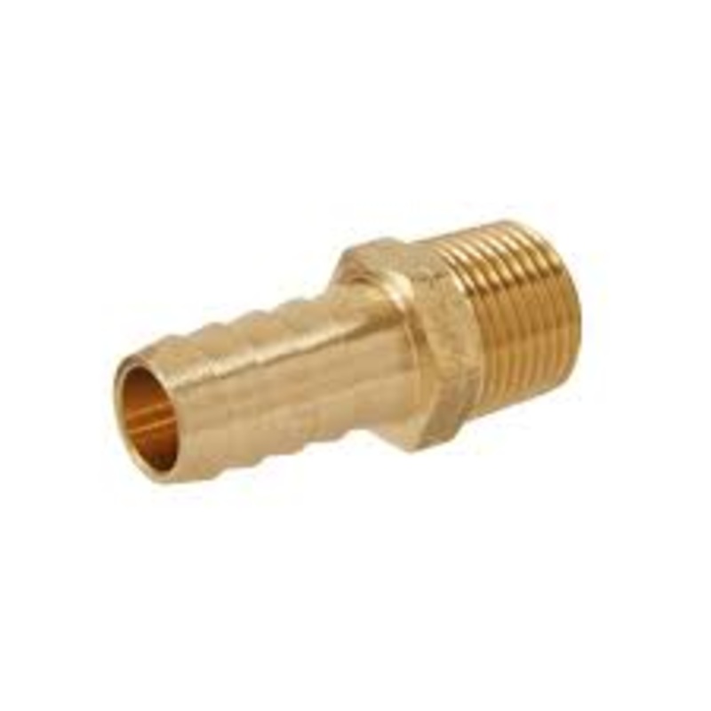 Brass Hose Barbs with External Thread ( Various Sizes )