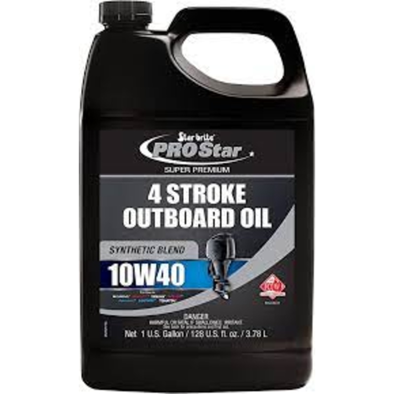 Starbrite Oil 4 Stroke 10W40 Super Prem Synthetic Outboard ( Various Sizes )