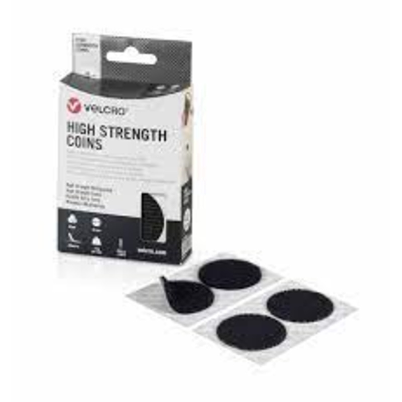 Velcro High Strength Coins 6 X 45 Mm Dia Black Part No 3179007
