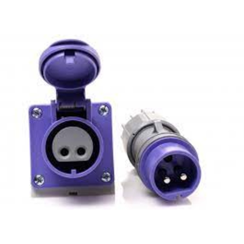 CEE Plug & Connector 2 PIn IP44 Max 32A