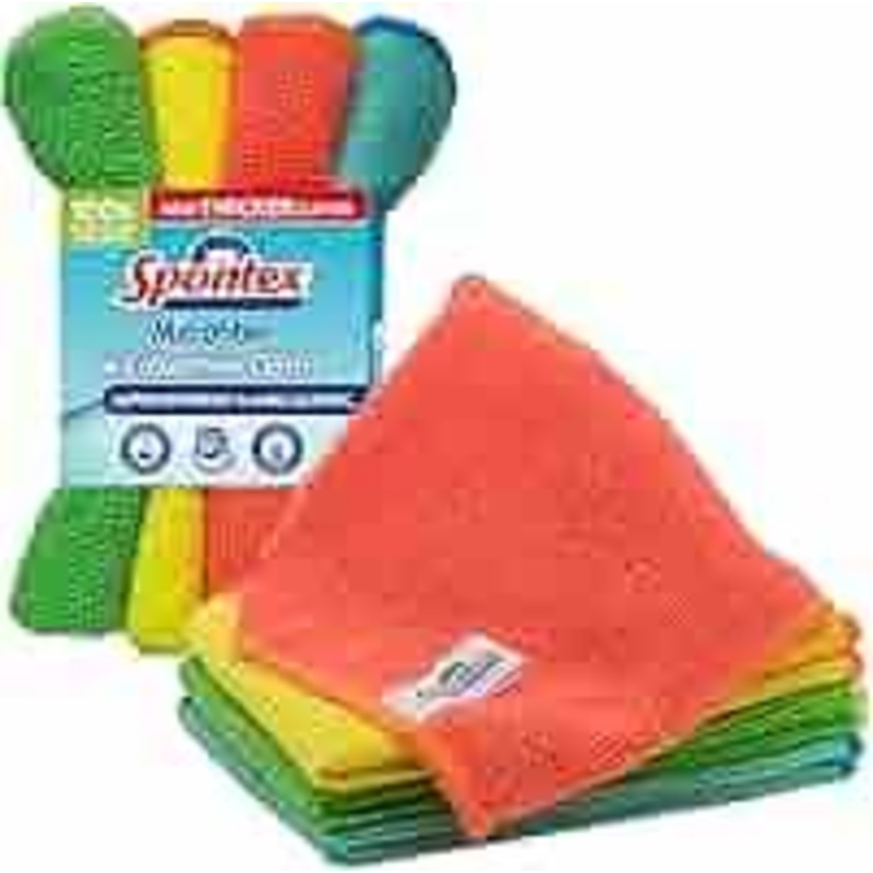 Spontex Microfibre Cloths Pack Of 5 ( Various Colours )